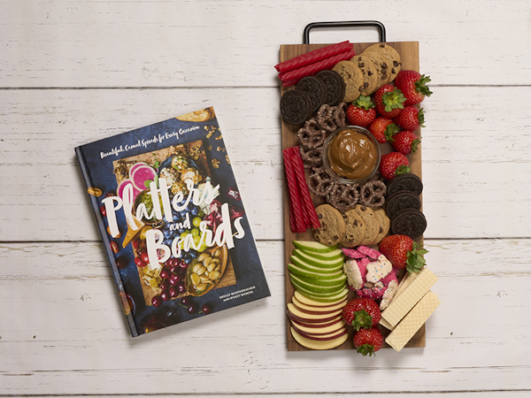 'Platters and Boards' book with dessert board